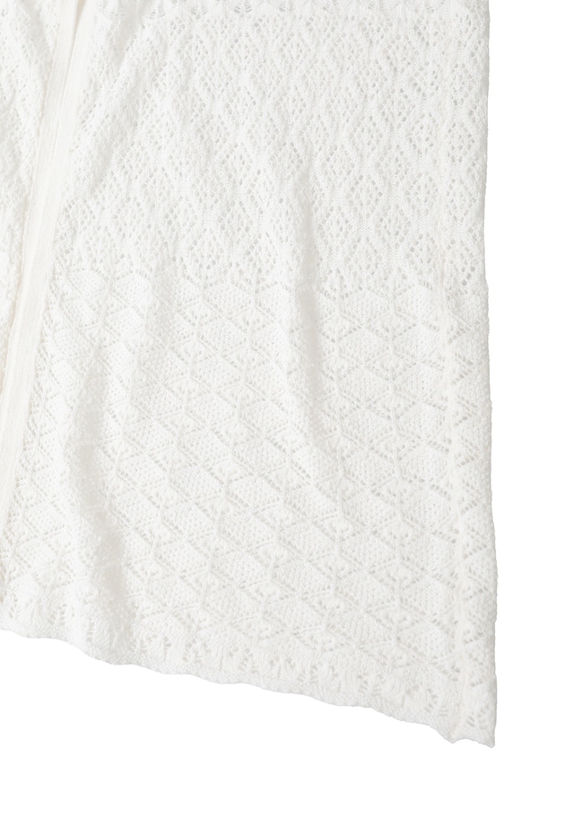 クロシェロングニットカーディガン 詳細画像 Offwhite 15