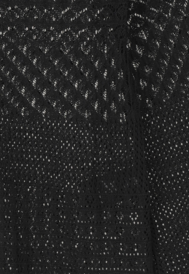 クロシェロングニットカーディガン 詳細画像 Black 12