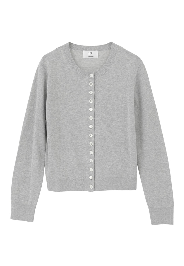 コンパクトボタンカーディガン 詳細画像 Gray 11