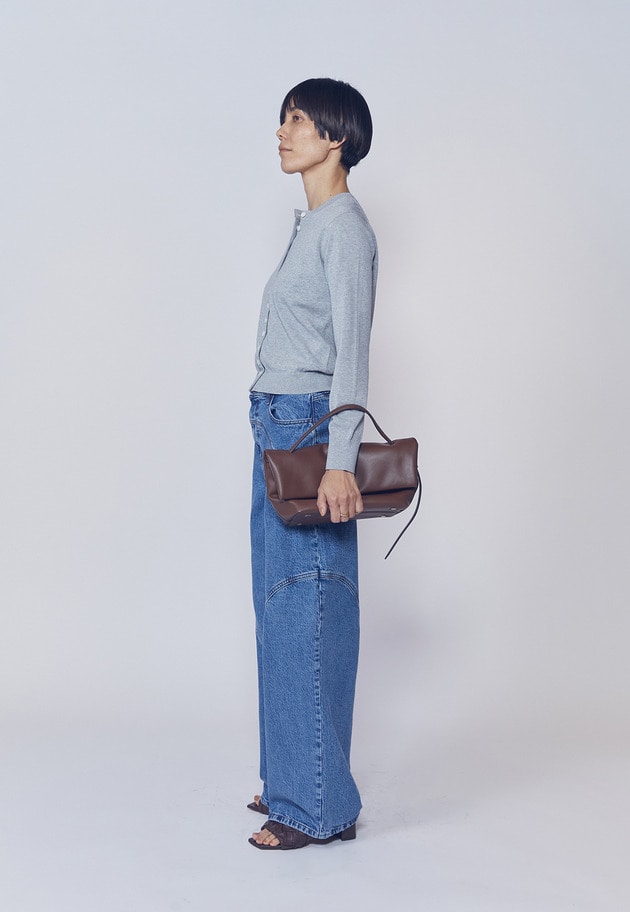 コンパクトボタンカーディガン 詳細画像 Gray 5