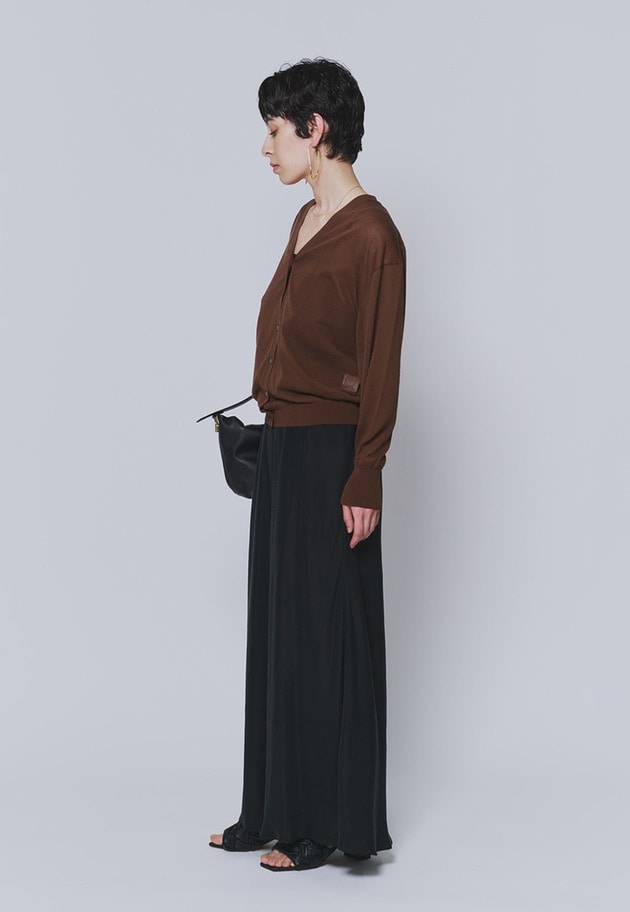 コットンナイロンシアーカーディガン 詳細画像 Brown 12