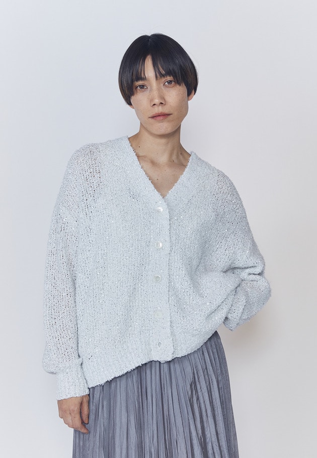 ファンシーヤーンカーディガン 詳細画像 Offwhite 1