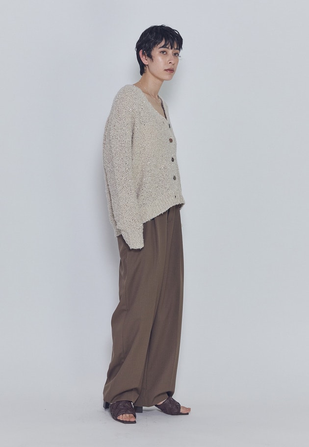 ファンシーヤーンカーディガン 詳細画像 Beige 4