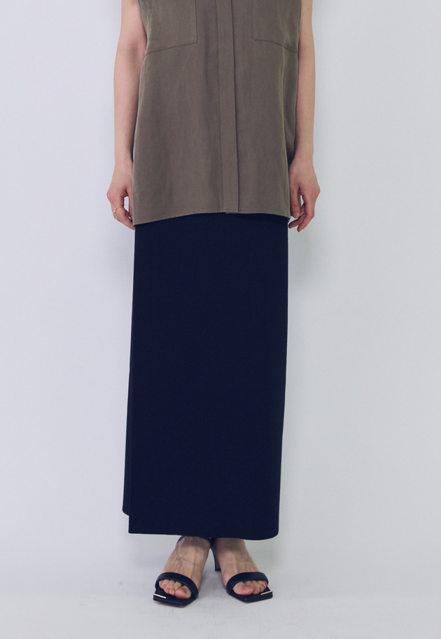 ニットタイトスカート 詳細画像 Black 1