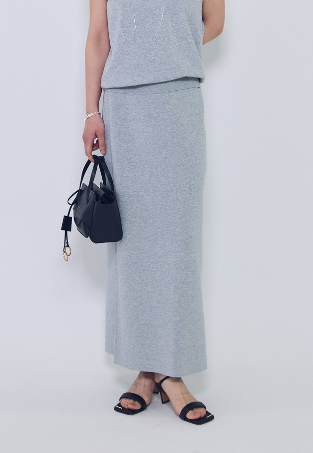 ニットタイトスカート 詳細画像 Light gray 2