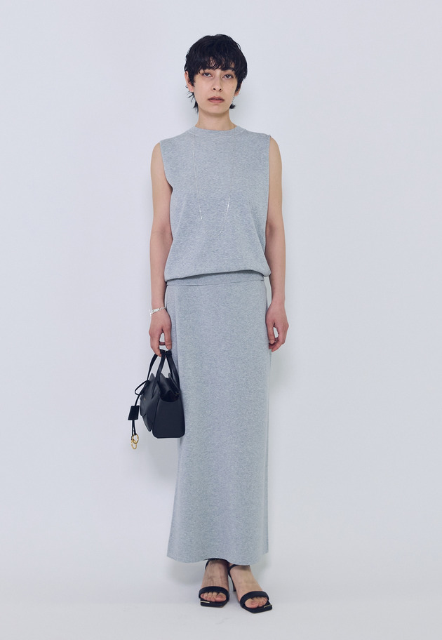 ニットタイトスカート 詳細画像 Light gray 4