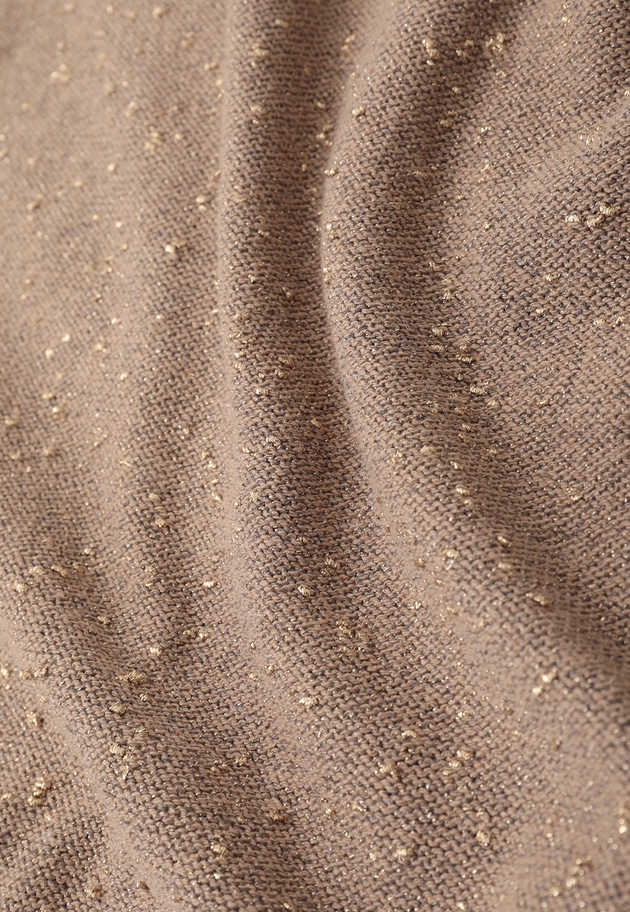 ラメノットコットンハーフスリーブニット 詳細画像 Camel 12