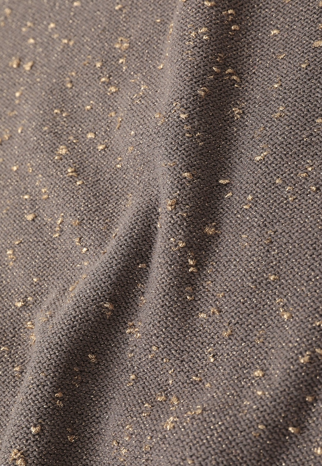 ラメノットコットンハーフスリーブニット 詳細画像 Graybeige 16