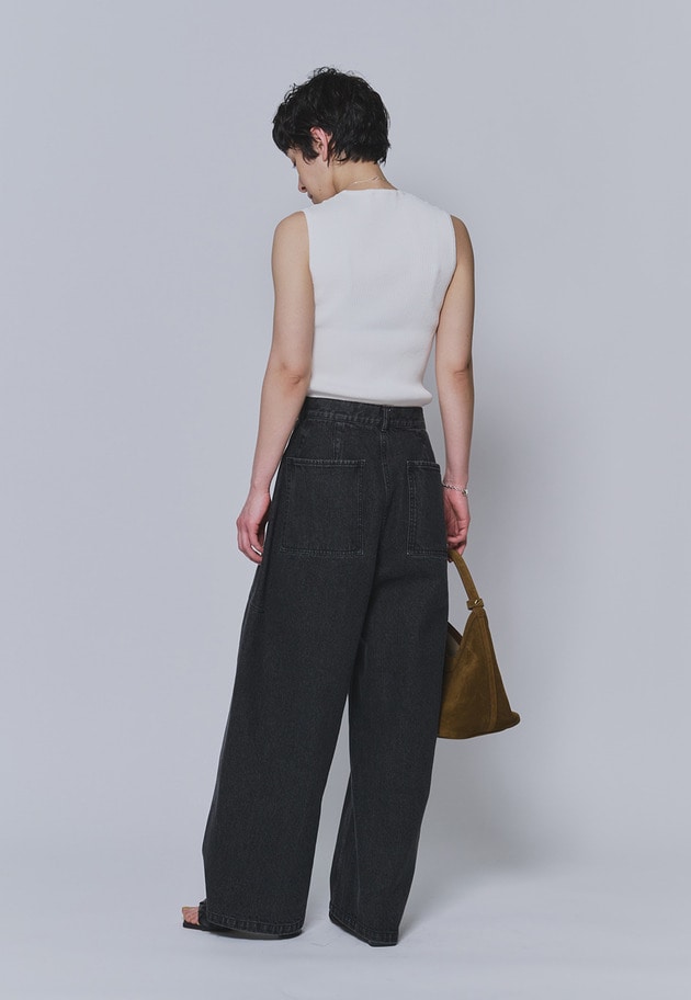 コットンナイロンニットリブタンク 詳細画像 Offwhite 4