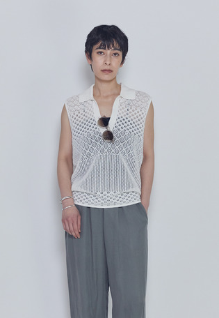 【予約】クロシェスリーブレスポロニット