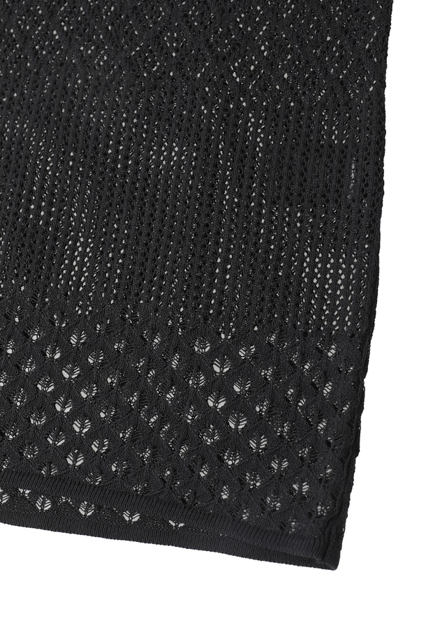 クロシェスリーブレスポロニット 詳細画像 Black 15