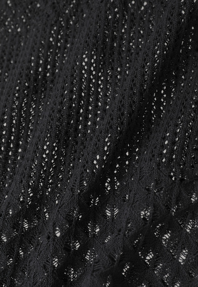 クロシェスリーブレスポロニット 詳細画像 Black 16