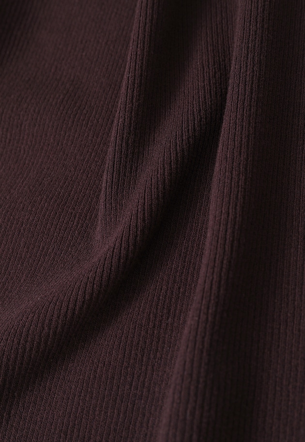 ボートネックハーフスリーブニット 詳細画像 Brown 16