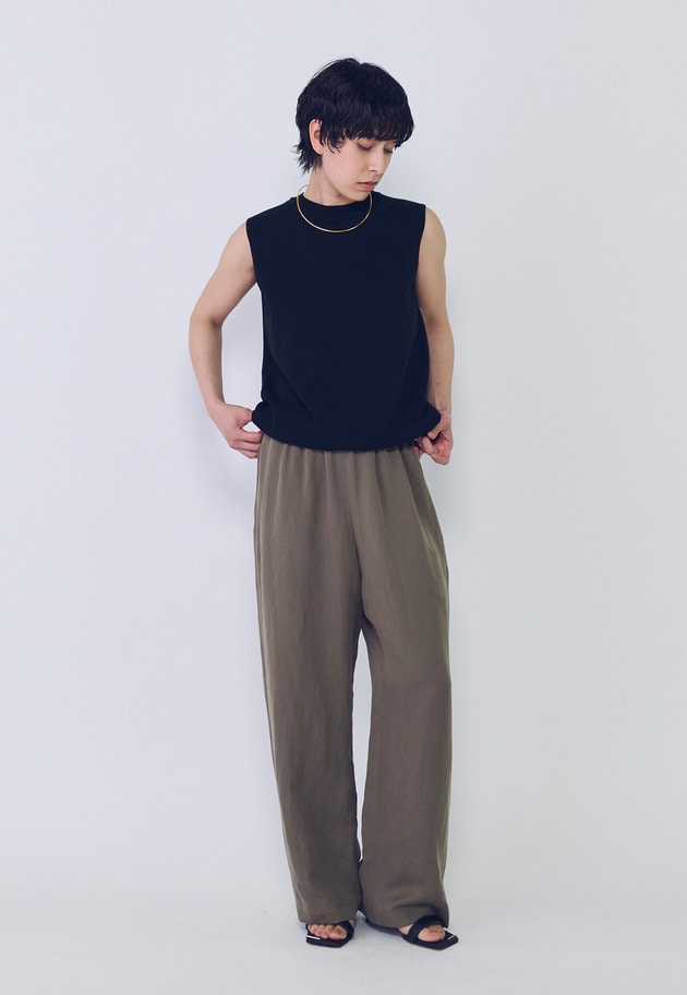 ボクシーニットタンクトップ 詳細画像 Black 2