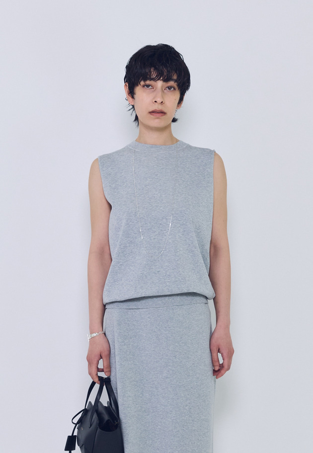 ボクシーニットタンクトップ 詳細画像 Light gray 1
