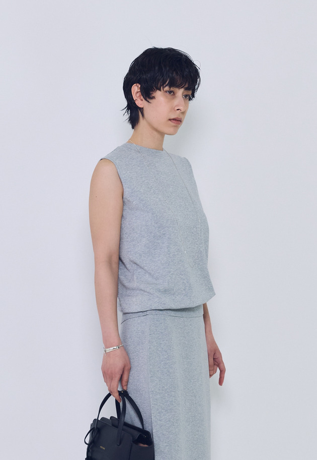 ボクシーニットタンクトップ 詳細画像 Light gray 2