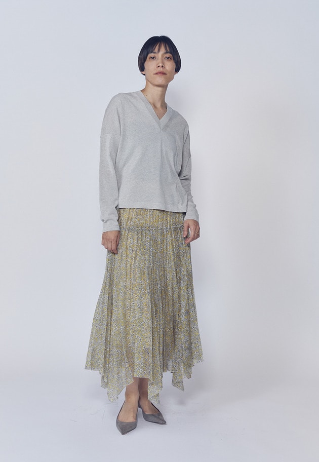 クリーンVネックニットプルオーバー 詳細画像 Beige 6