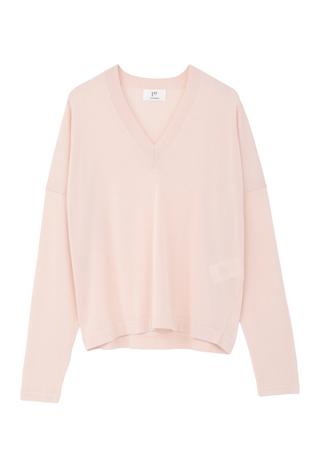 クリーンVネックニットプルオーバー 詳細画像 Pink 11
