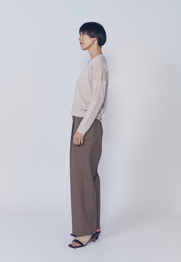 クリーンVネックニットプルオーバー 詳細画像 Pink 4