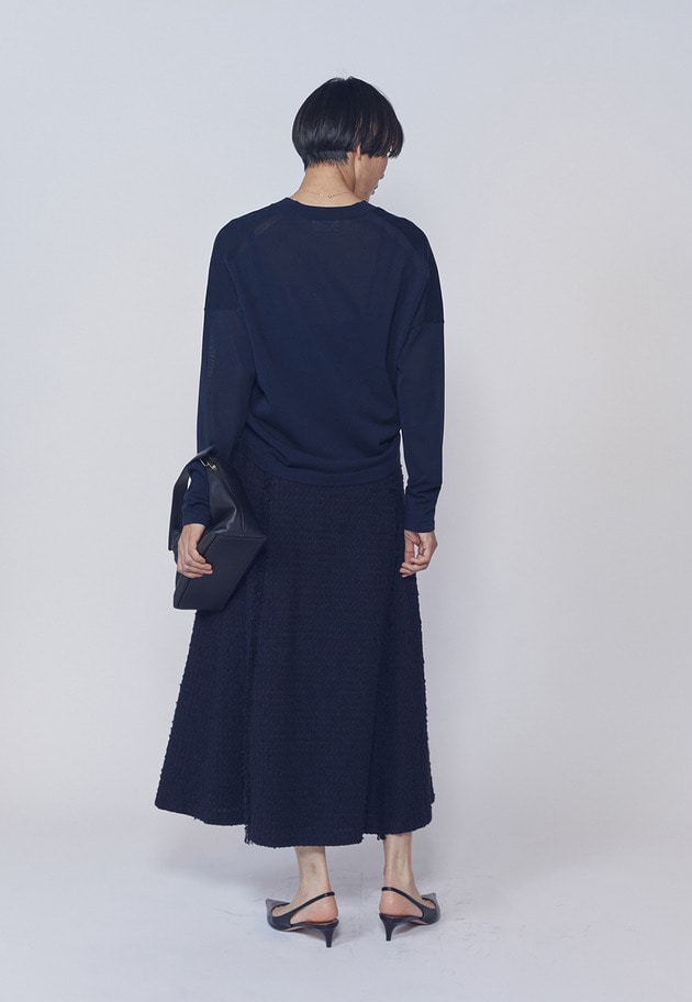 クリーンVネックニットプルオーバー 詳細画像 Navy 5