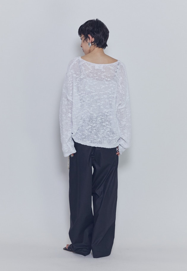 エアリースラブヤーンニット 詳細画像 Offwhite 5