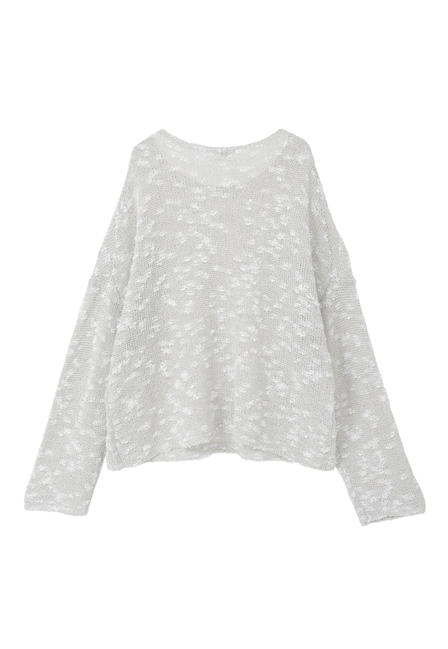 エアリースラブヤーンニット 詳細画像 Light gray 12