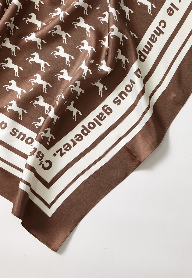 【追加】ギャロップスカーフ 詳細画像 Mocha 1