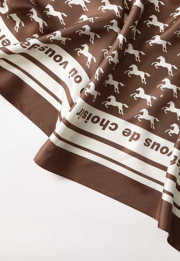 【追加】ギャロップスカーフ 詳細画像 Mocha 3