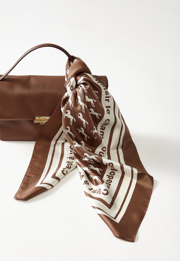 【追加】ギャロップスカーフ 詳細画像 Mocha 4