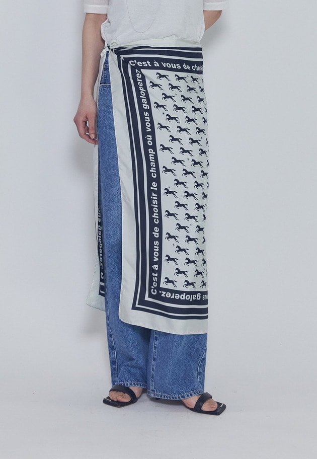 【追加】ギャロップスカーフ 詳細画像 Navy 4