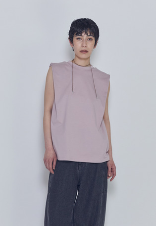 【予約】ショルダータックノースリーブTシャツ