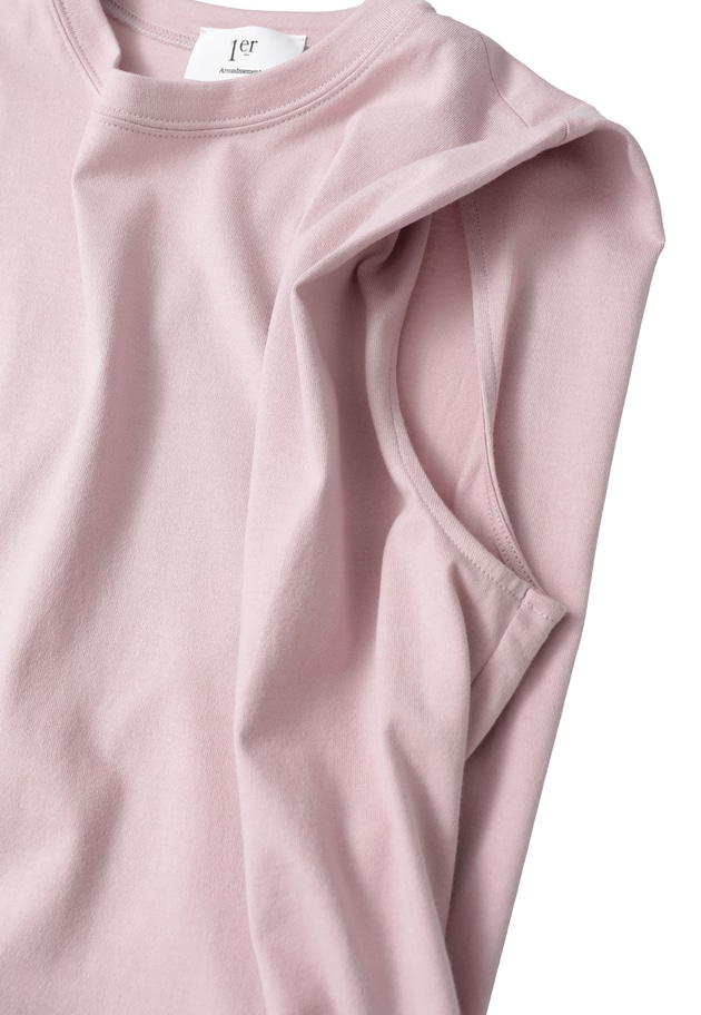 ショルダータックノースリーブTシャツ 詳細画像 Pink 14