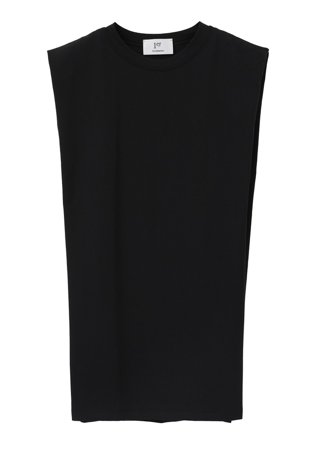 ショルダータックノースリーブTシャツ 詳細画像 Black 11