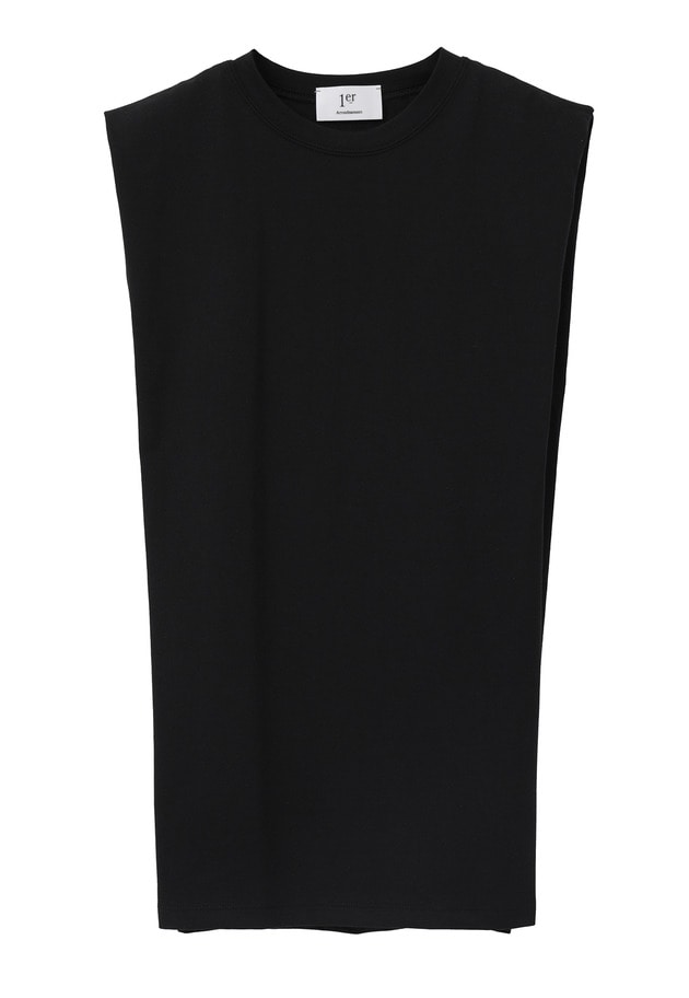 ショルダータックノースリーブTシャツ 詳細画像 Black 14