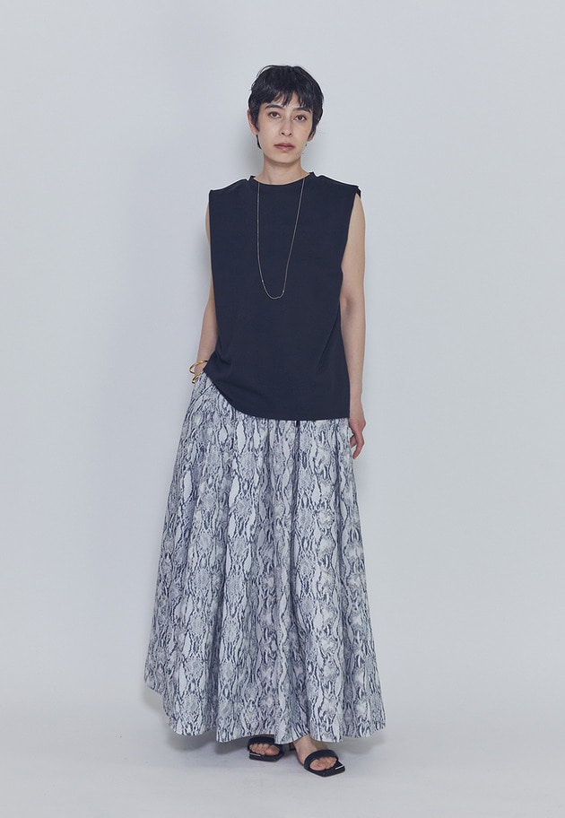 【予約】ショルダータックノースリーブTシャツ 詳細画像 Black 4