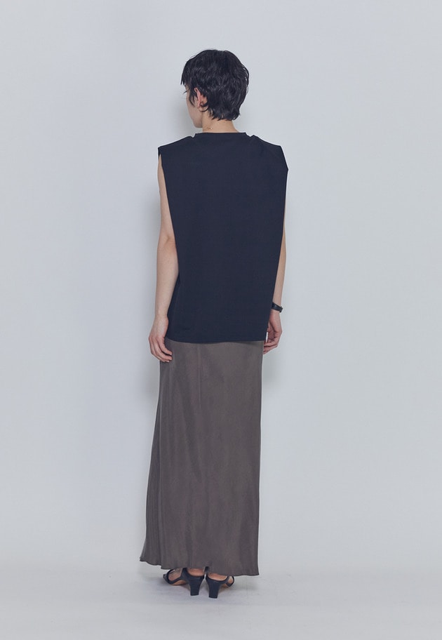 【予約】ショルダータックノースリーブTシャツ 詳細画像 Black 8