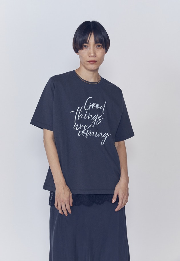 【予約】USコットンロゴプリントＴシャツ 詳細画像 Black 1