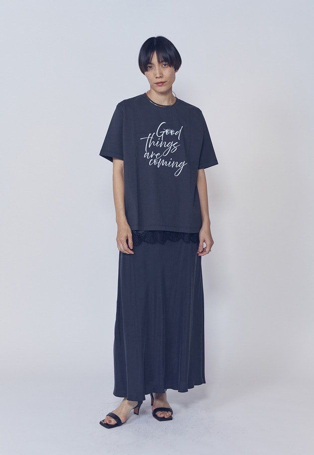 【予約】USコットンロゴプリントＴシャツ 詳細画像 Black 2