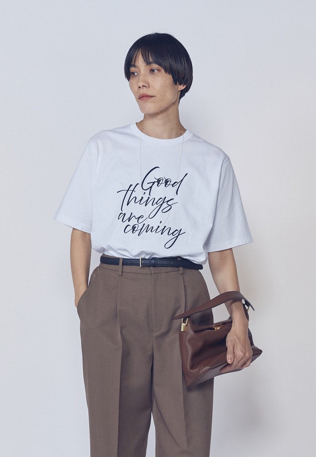 【予約】USコットンロゴプリントＴシャツ 詳細画像 White 1