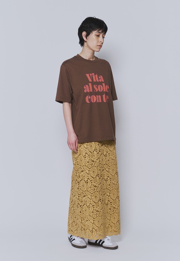 【予約】ロゴプリントＴシャツ 詳細画像 Orange 3