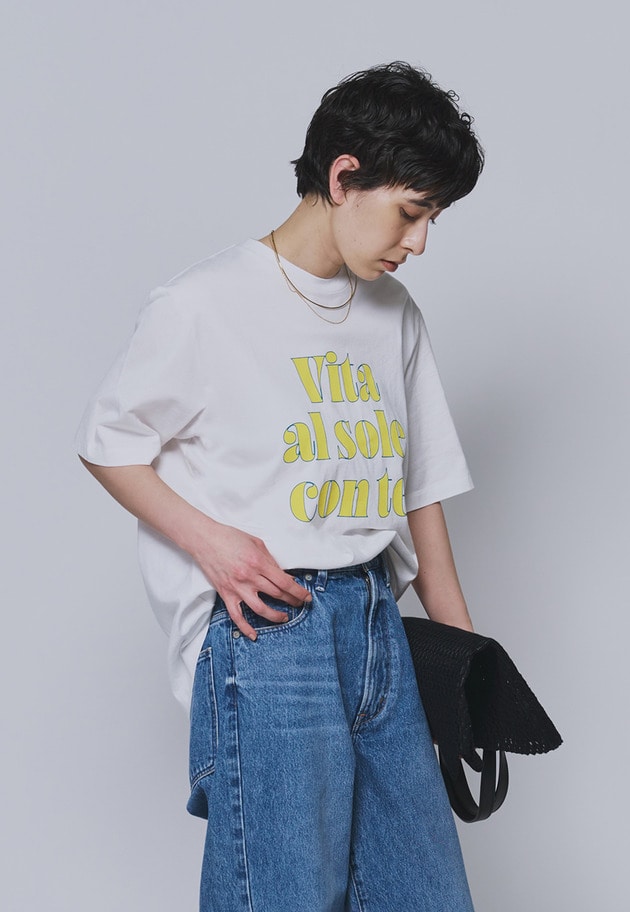 【予約】ロゴプリントＴシャツ 詳細画像 Lime 1