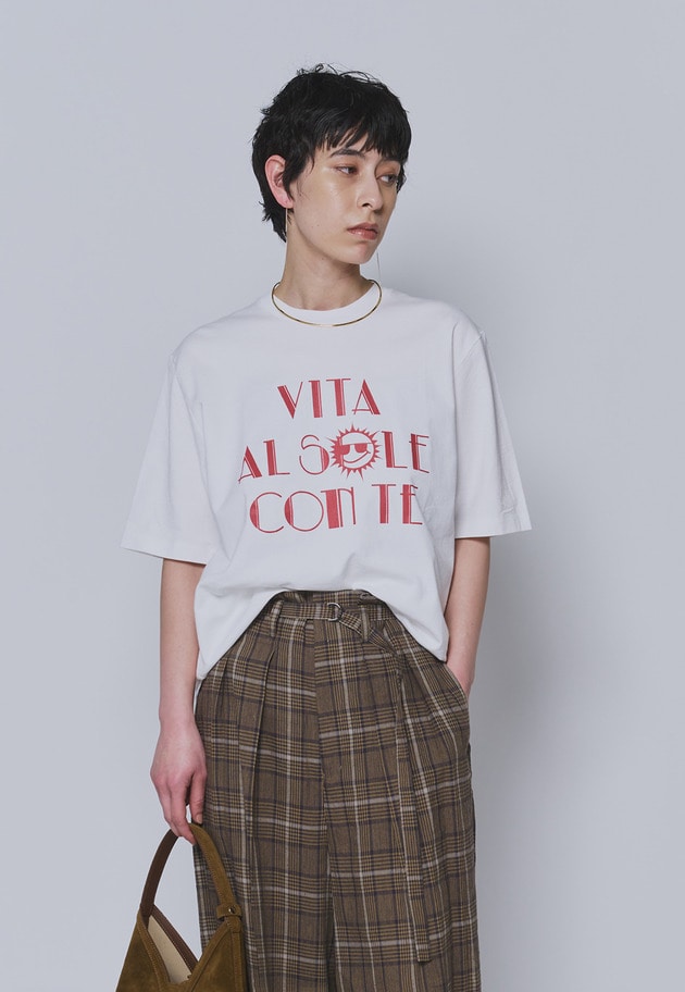 【予約】ロゴプリントＴシャツ 詳細画像 Red 1