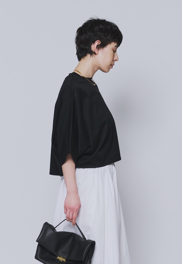 【予約・追加】ハイゲージポンチクロップドＴシャツ 詳細画像 Black 1