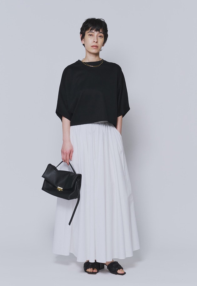 【予約・追加】ハイゲージポンチクロップドＴシャツ 詳細画像 Black 3