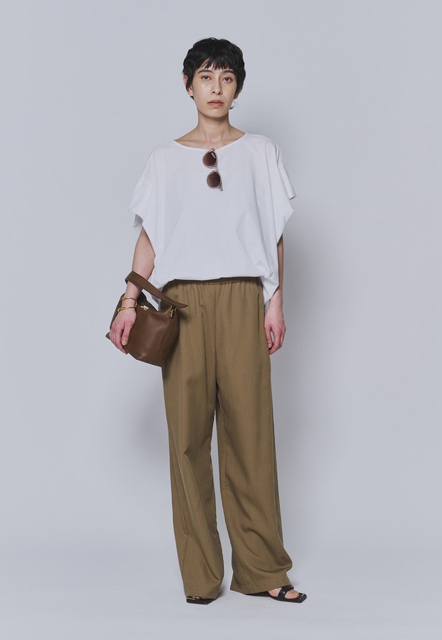 【リピート】プレミアム天竺ニュアンストップス 詳細画像 Offwhite 3