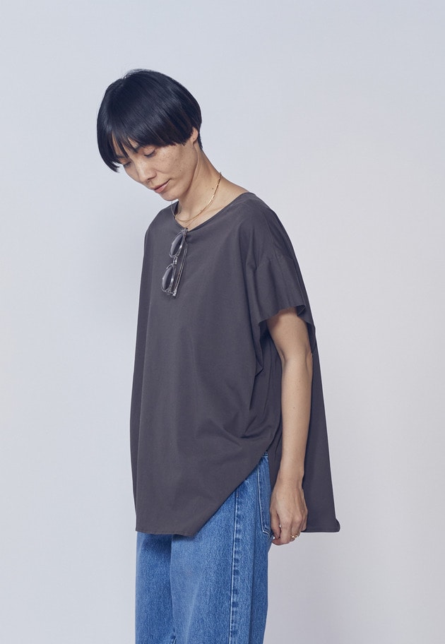 【リピート】プレミアム天竺ニュアンストップス 詳細画像 Brown 2