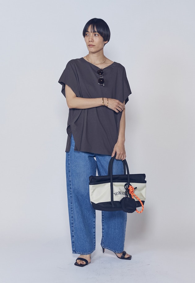 【リピート】プレミアム天竺ニュアンストップス 詳細画像 Brown 4