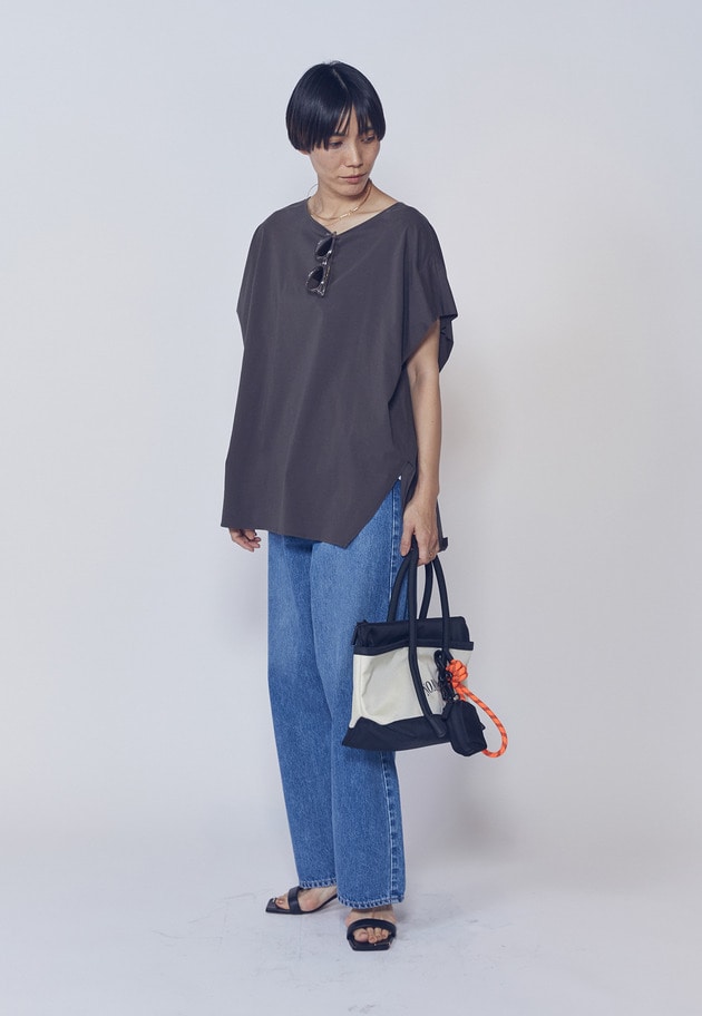 【リピート】プレミアム天竺ニュアンストップス 詳細画像 Brown 6