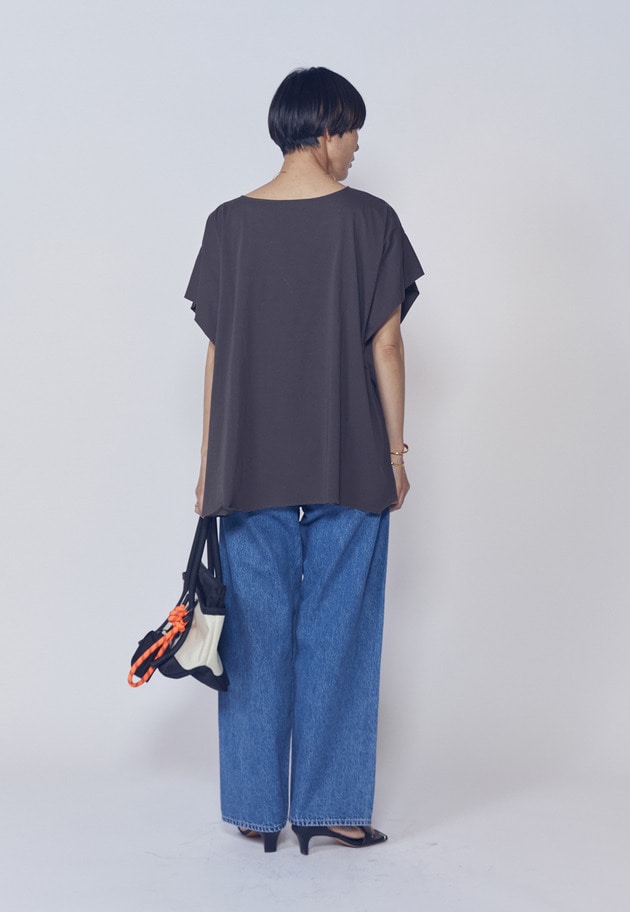 【リピート】プレミアム天竺ニュアンストップス 詳細画像 Brown 8