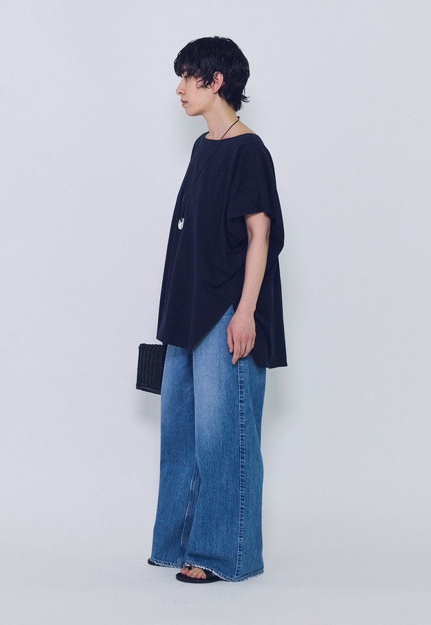 【リピート】プレミアム天竺ニュアンストップス 詳細画像 Navy 9